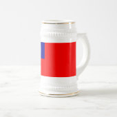 Flagge von Taiwan Bierglas (VorderseiteRechts)