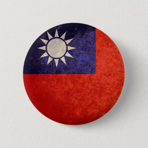 Flagge von Taiwan Button