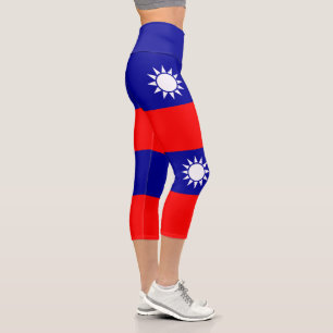 Flagge von Taiwan Capri Leggings