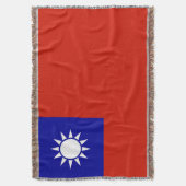 Flagge von Taiwan Decke (Vorderseite Vertikal)