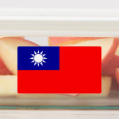 Flagge von Taiwan Etiketten (Befestigt)