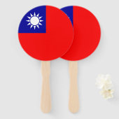 Flagge von Taiwan Fächer (Vorne und Hinten)