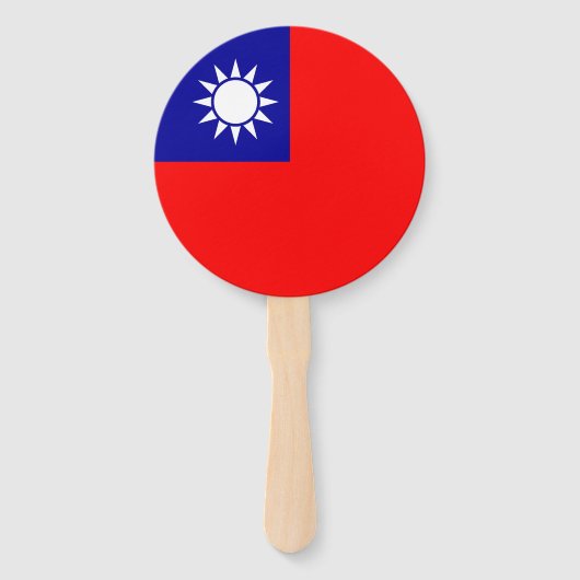 Flagge von Taiwan Fächer (Vorderseite)