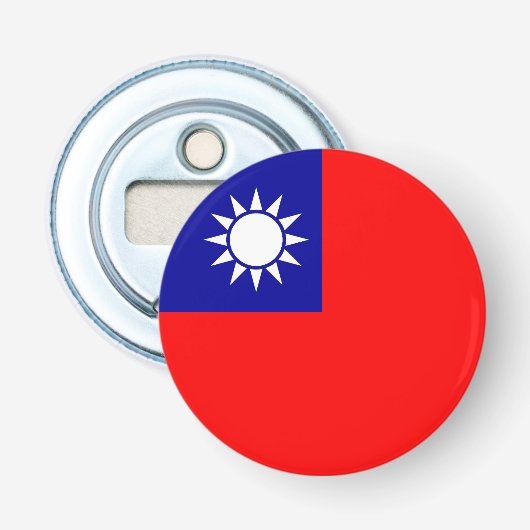 Flagge von Taiwan Flaschenöffner (Vorderseite)