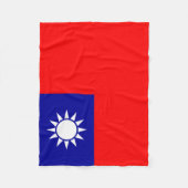 Flagge von Taiwan Fleecedecke (Vorderseite)