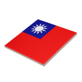 Flagge von Taiwan Fliese (Seite)