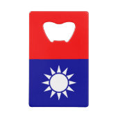 Flagge von Taiwan Geldbeutel Flaschenöffner (Vorderseite)