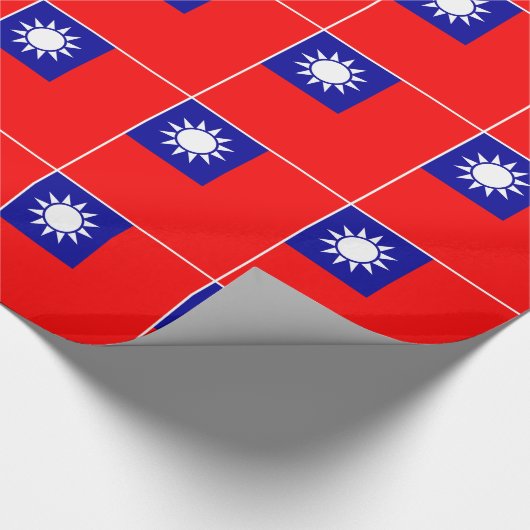 Flagge von Taiwan Geschenkpapier (Ecke)