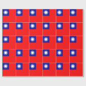 Flagge von Taiwan Geschenkpapier (Flach)