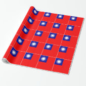 Flagge von Taiwan Geschenkpapier (Ungerollt)