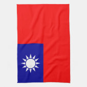 Flagge von Taiwan Geschirrtuch (Vertikal)