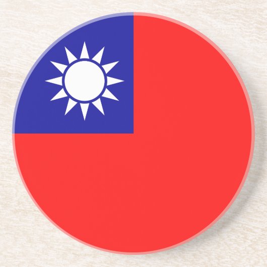 Flagge von Taiwan Getränkeuntersetzer (Vorne)