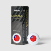 Flagge von Taiwan Golfball (Verpackungen)