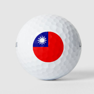 Flagge von Taiwan Golfball