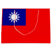 Flagge von Taiwan Große Geschenktüte (Vorderseite)