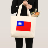 Flagge von Taiwan Jumbo Stoffbeutel (Vorderseite (Produkt))