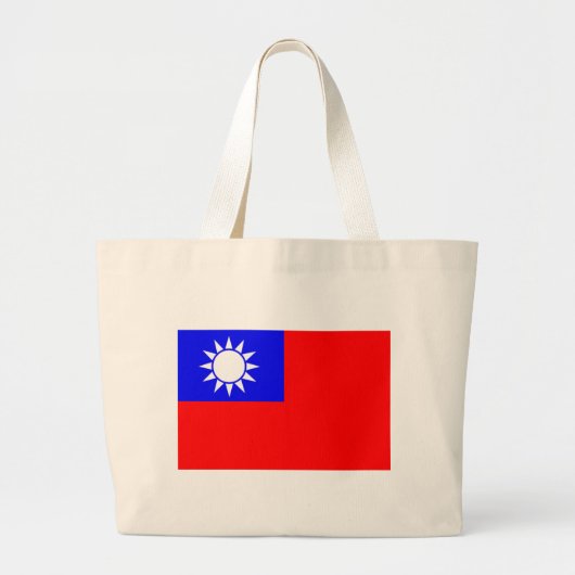 Flagge von Taiwan Jumbo Stoffbeutel (Vorne)
