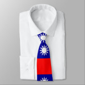 Flagge von Taiwan Krawatte (Gebunden)