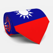 Flagge von Taiwan Krawatte (Gerollt)