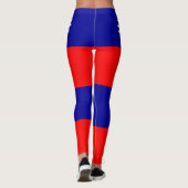 Flagge von Taiwan Leggings (Rückseite)
