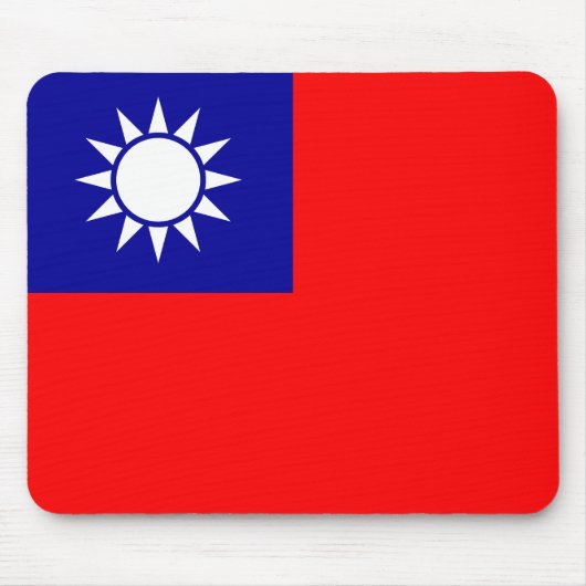 Flagge von Taiwan Mousepad (Vorne)