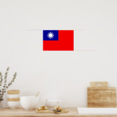 Flagge von Taiwan Poster (Küche)