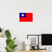 Flagge von Taiwan Poster (Heimbüro)