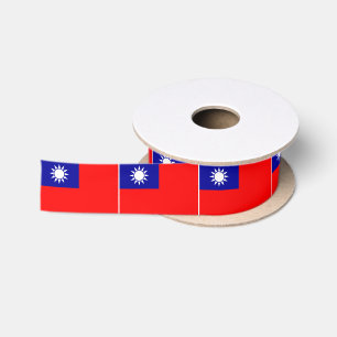 Flagge von Taiwan Satinband