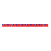 Flagge von Taiwan Satinband (Vorderseite)
