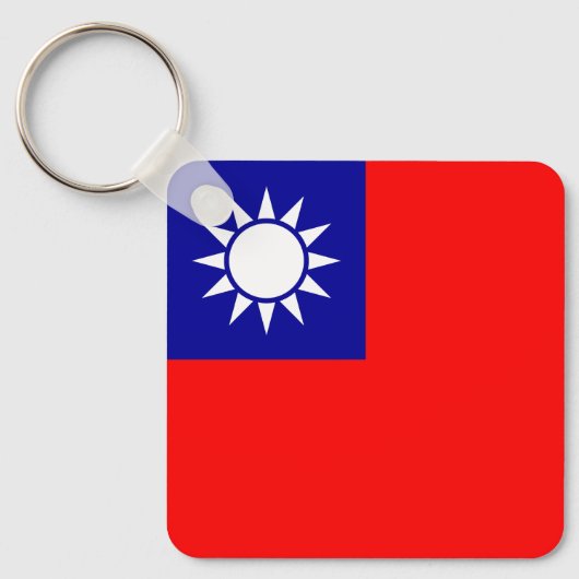 Flagge von Taiwan Schlüsselanhänger (Vorderseite)