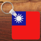 Flagge von Taiwan Schlüsselanhänger (Vorderseite)