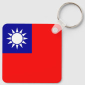 Flagge von Taiwan Schlüsselanhänger (Rückseite)