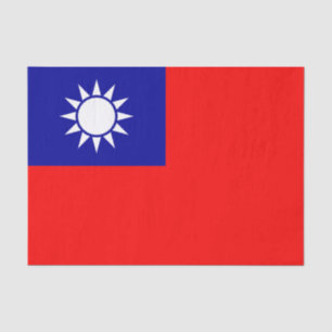 Flagge von Taiwan Seidenpapier