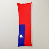 Flagge von Taiwan Seitenschläferkissen (Rückseite (Vertikal))