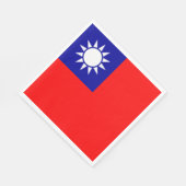 Flagge von Taiwan Serviette (Ecke)