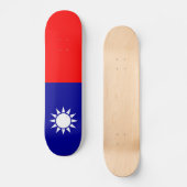 Flagge von Taiwan Skateboard (Vorderseite)