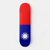 Flagge von Taiwan Skateboard (Vorderseite)