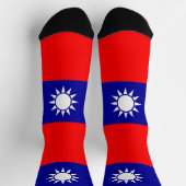 Flagge von Taiwan Socken (Oben)