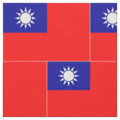 Flagge von Taiwan Stoff (Nahaufnahme)
