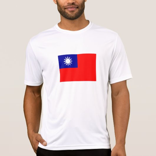 Flagge von Taiwan T-Shirt (Vorderseite)