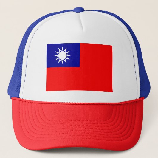 Flagge von Taiwan Truckerkappe (Vorderseite)