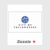 Flagge von Tallahassee, Florida, USA Aufkleber (Blatt)