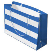 Flagge von Tallinn, Estland Große Geschenktasche Geschenktüte (Rückseite Schrägansicht)