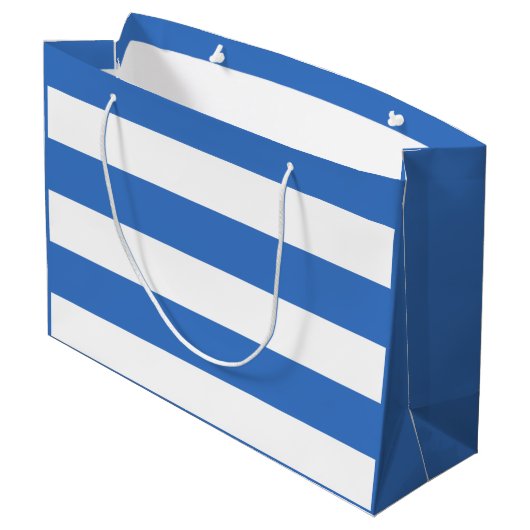 Flagge von Tallinn, Estland Große Geschenktasche Große Geschenktüte (Rückseite Schrägansicht)