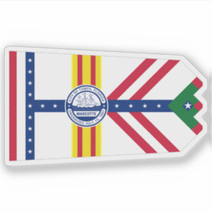 Flagge von Tampa, Florida Aufkleber