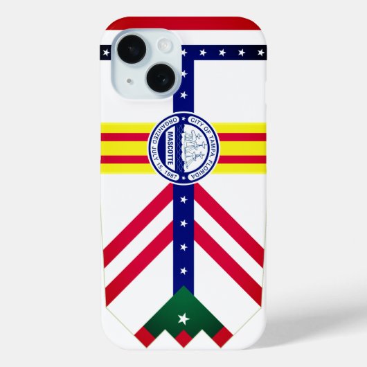 Flagge von Tampa, Florida Case-Mate iPhone Hülle (Rückseite)