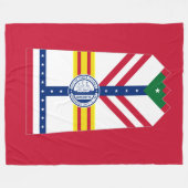 Flagge von Tampa, Florida Fleece Blanket (Vorderseite (Horizontal))