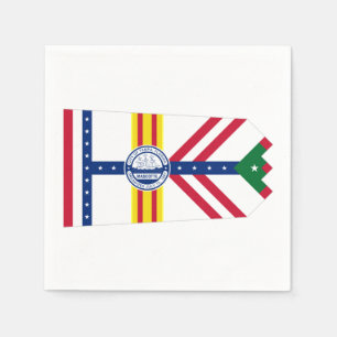 Flagge von Tampa, Florida Napkins Serviette