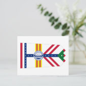 Flagge von Tampa, Florida Postkarte (Stehend Vorderseite)