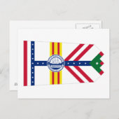 Flagge von Tampa, Florida Postkarte (Vorne/Hinten)